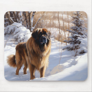 Mousepad Leonberger Deixa-O Neve Natal