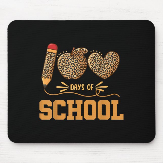 Mousepad Leopard 100 Dias De Professores Do 100º Dia Pupi (Frente)