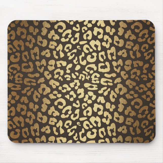 Mousepad Leopard Cheetah Animal SkyImpressão Modern Glam Do (Frente)