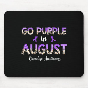 Mousepad Leopard Fica Roxo Em Agosto Conscientização Sobre