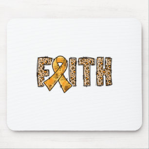 Mousepad Leopard Imprime Laranja Fita Laranja Fé Acesa Cons