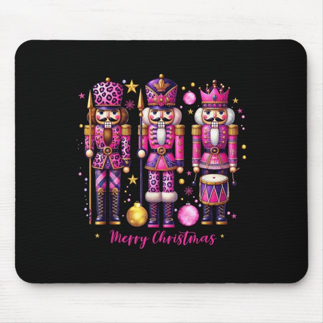 Mousepad Leopard Nutcracker Nk Christmas 2024 Xmas Pajamas  (Frente)