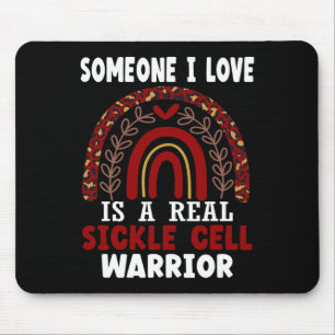 Mousepad Leopard Print Rainbow Sickle Cell Warrior Awarenes