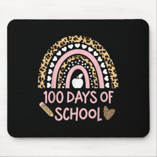 Mousepad Leopard Rainbow 100º Dia Da Escola, 100 Dias De Sc