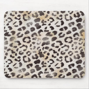 Mousepad Leopard Skin in Tangerine Ivory