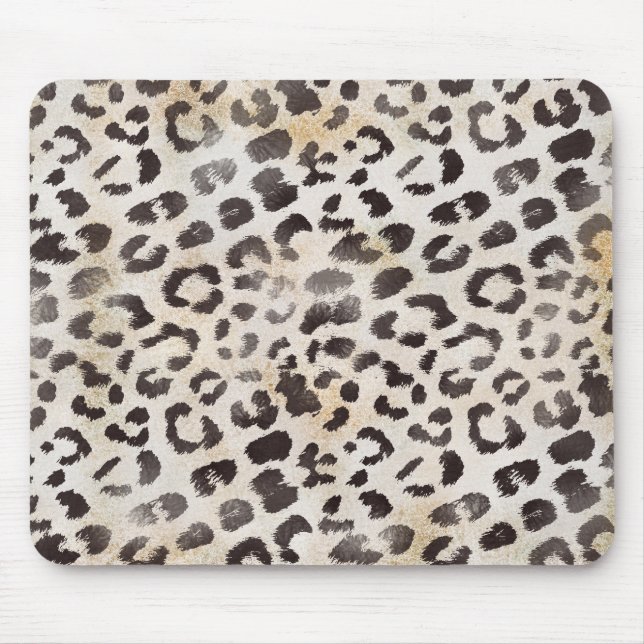 Mousepad Leopard Skin in Tangerine Ivory (Frente)