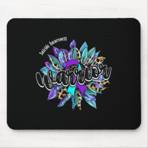 Mousepad Leopard Sunflower Warrior Sensibilização para o Su