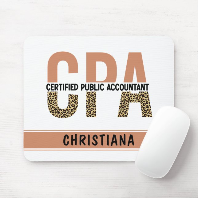 Mousepad Leopardo do Contador Público Certificado da CPA Pe (Com mouse)