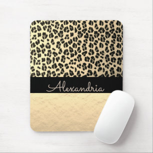 Mousepad Leopardo Dourado Shimmery Dourado com brilho