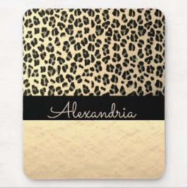 Mousepad Leopardo Dourado Shimmery Dourado com brilho