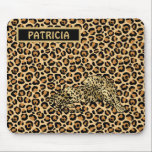 Mousepad Leopardo Imprime Dourado Castanho Funky Denominaçã<br><div class="desc">O Leopard Imprime Dourada Black Funky Divertida — sim,  divirta-se com esta — brilhante,  alegre e com seu nome (ou como presente). Qualquer pergunta sobre design,  envie um e-mail para charmdesignstudio@rcn.com e ficaremos felizes em ajudar.</div>