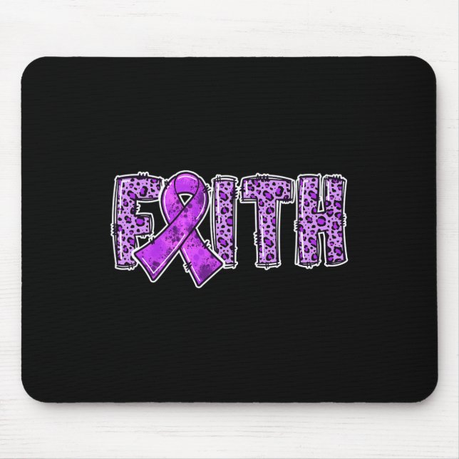 Mousepad Leopardo Imprime Fita Roxa Fé de Fé de Drogas Aw (Frente)