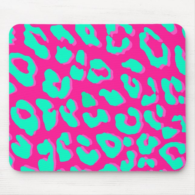 Mousepad Leopardo - Mint Rosa (Frente)