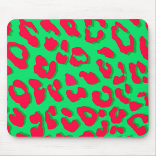 Mousepad Leopardo - Vermelho Verde