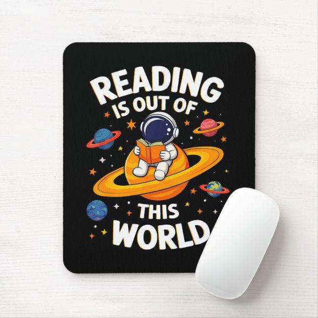 Mousepad Ler é fora deste mundo (Com mouse)