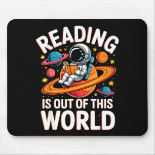 Mousepad Ler é livros engraçados espaciais fora deste mundo