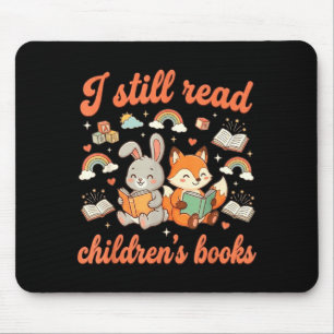 Mousepad Ler livros infantis animais de leitura engraçados