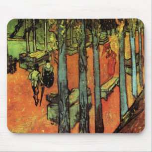 Mousepad Les Alyscamps, Folhas de Outono por Vincent van Go