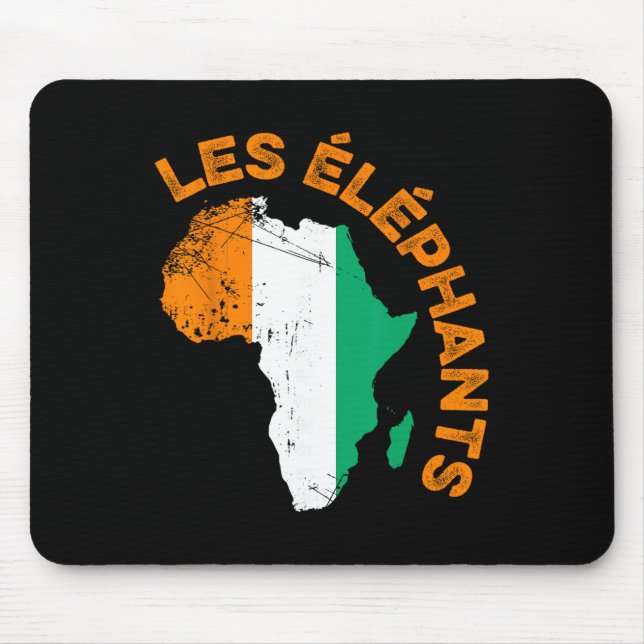 Mousepad Les Elephants Cote D'ivoire Futebol  (Frente)