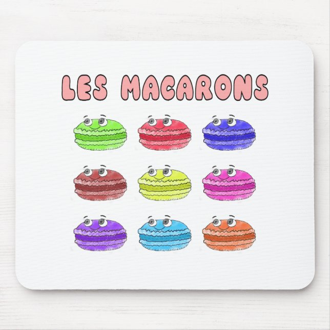 Mousepad Les Macarons — Cartoon (Frente)