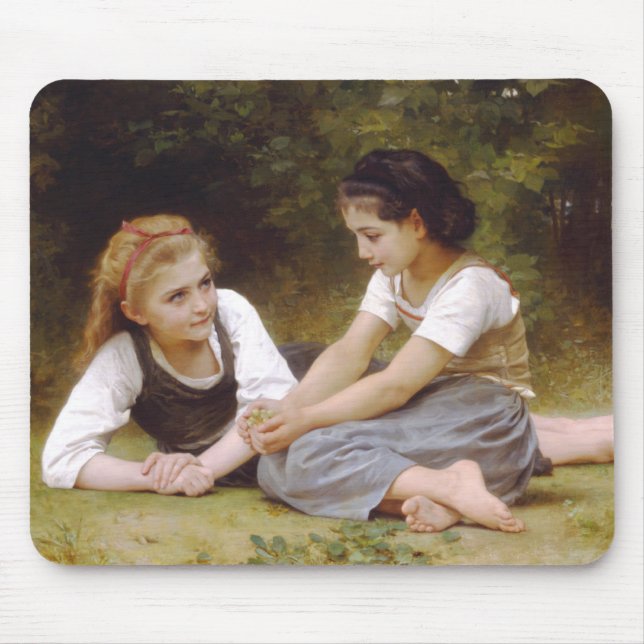 Mousepad Les Noisettes: Jovens Colecionando avelãs (Frente)