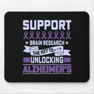 Mousepad Lesão Cerebral Heimerheimer Design Roxo Heimerheim