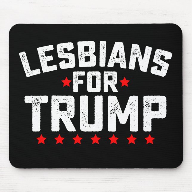 Mousepad Lésbicas Para A Eleição Presidencial Trump LGBTQ (Frente)