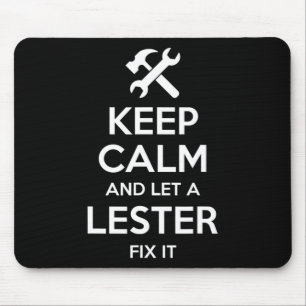 Mousepad Lester Funny Surname Birthday Family Tree Reunião