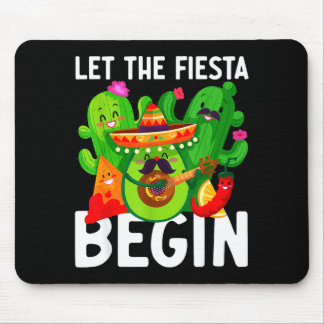 Mousepad Let the fiesta begin funny cinco de mayo mexican L