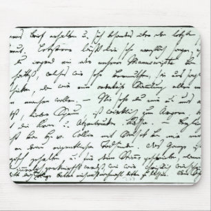 Mousepad Letra autógrafo de Franz Schubert