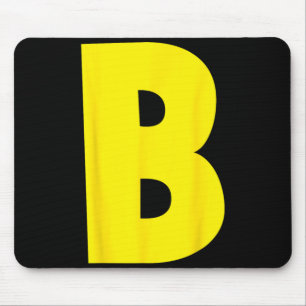 Mousepad Letra B Esquilo Grupo Correspondente Halloween Div