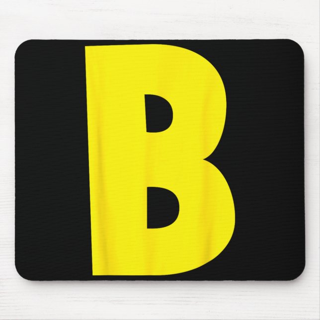 Mousepad Letra B Esquilo Grupo Correspondente Halloween Div (Frente)