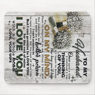 Mousepad Letra Coca-a-Marido Bonito presente Dia Padre