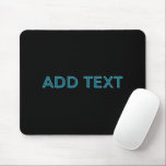 Mousepad Letra com destaque editável com sombra suspensa<br><div class="desc">Texto de aparência brilhante e expressiva,  personalize como quiser!</div>