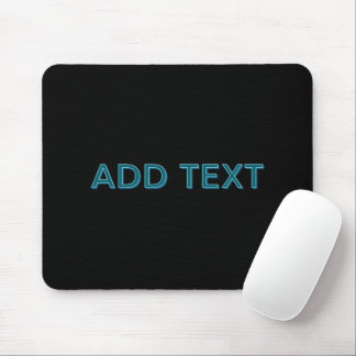 Mousepad Letra com destaque editável com sombra suspensa