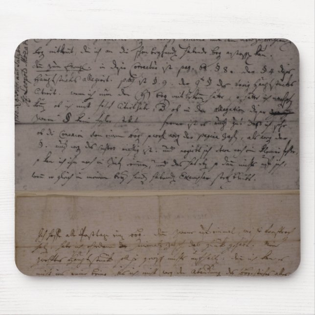 Mousepad Letra de Leopold Mozart (Frente)