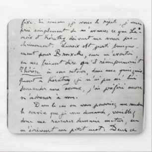 Mousepad Letra de Zola a Edouard Manet 1868