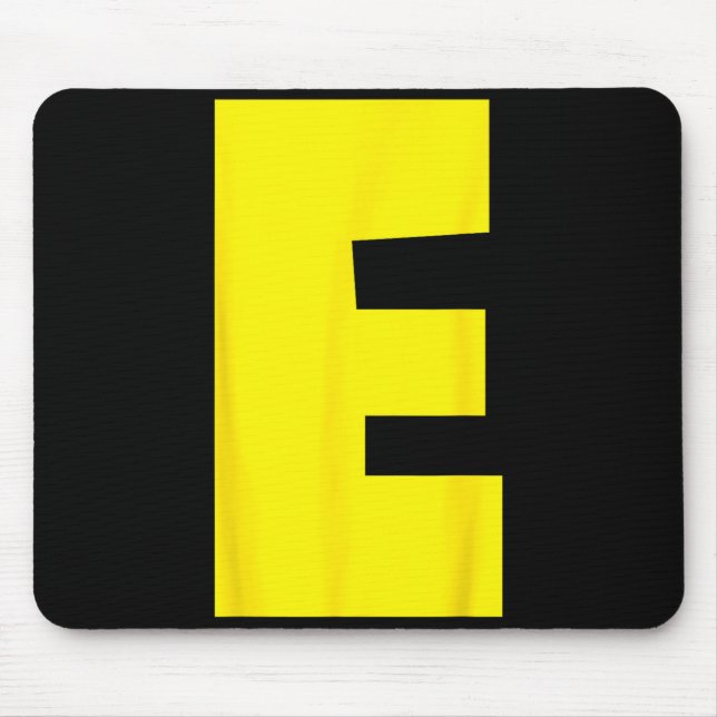 Mousepad Letra E Esquilo Grupo Correspondente Halloween Div (Frente)
