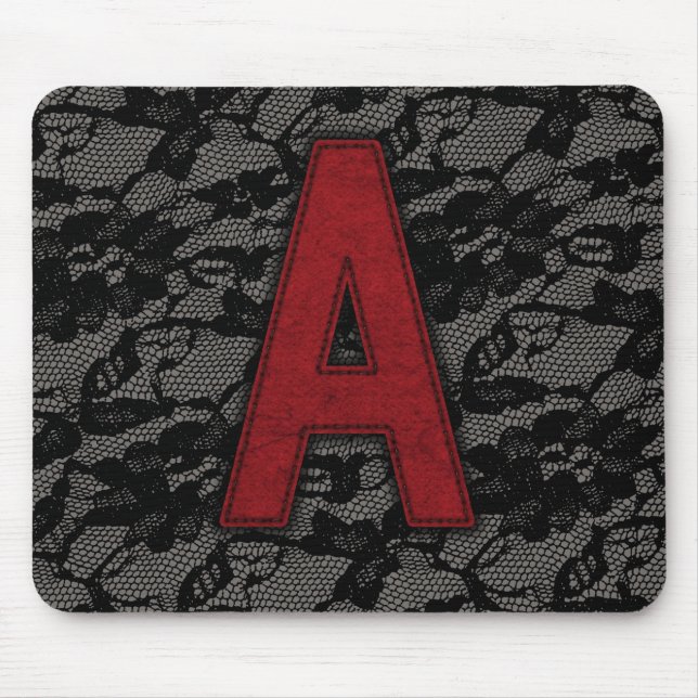 Mousepad Letra Escarlet A (Frente)