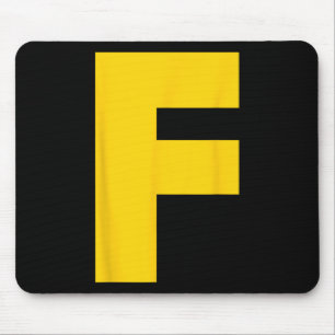 Mousepad Letra F Grupo de Chipmunk Correspondendo ao figuri
