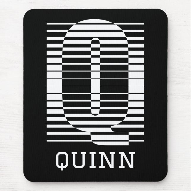 MOUSEPAD LETRA INICIAL Q - NOME ALFABETO Q (Frente)