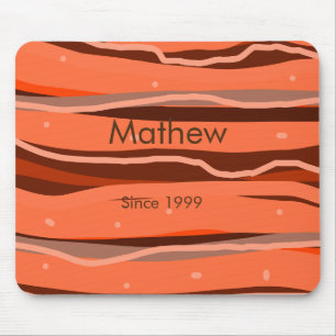 Mousepad letra inicial simples monograma acrescentar nome m