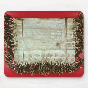 Mousepad Letra medieval do protesto do Bohemian