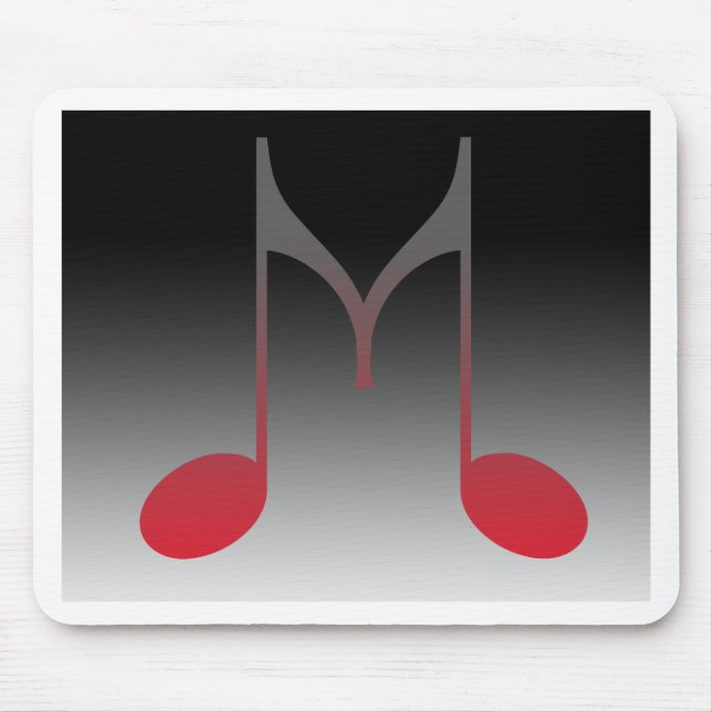 Mousepad Letra musical de "M" (Frente)