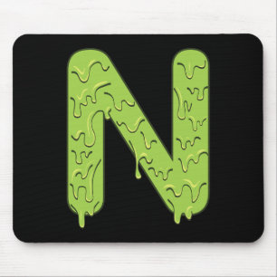 Mousepad Letra N Iniciais de Alfabeto Meninos De Figurino D