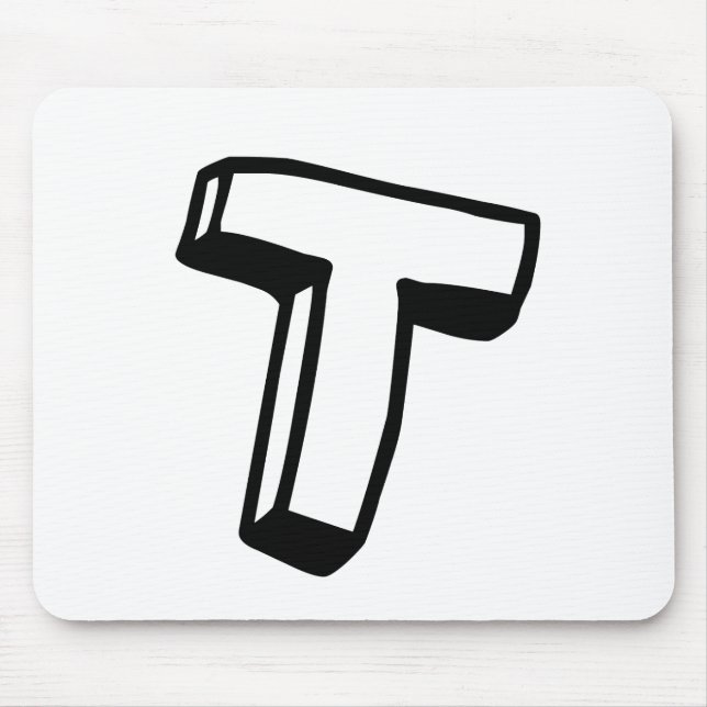 Mousepad Letra T (Frente)