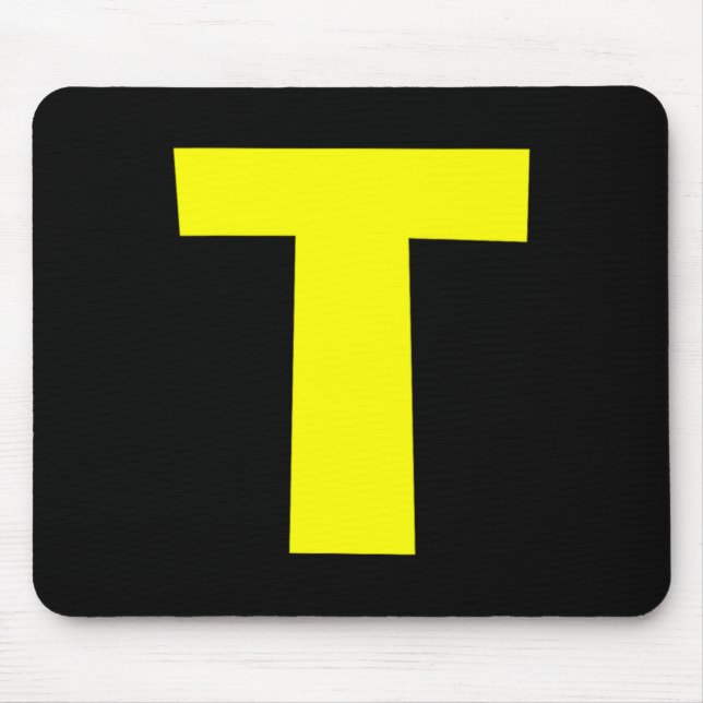 Mousepad Letra T Halloween (Frente)