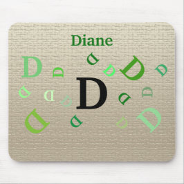 Mousepad - Letras Desordenadas com Nome em Verde