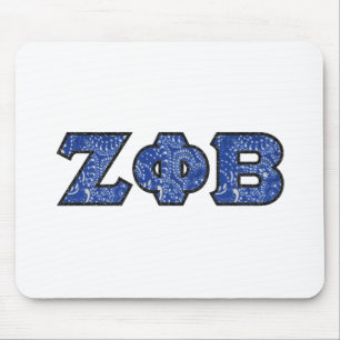 Mousepad Letras do Bandana da phi B de Z