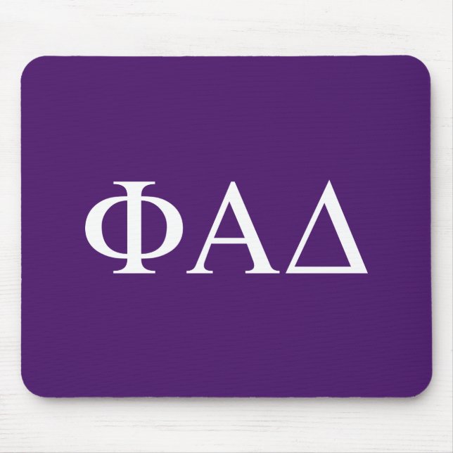 Mousepad Letras Gregas Phi Alpha Delta (Frente)